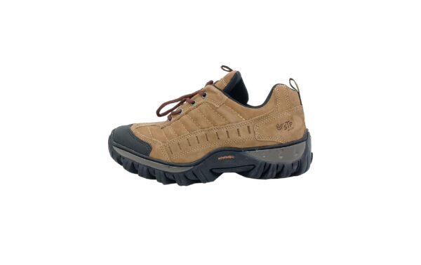 Tênis Adventure Couro Stronge Front Trekking Stop Boots R40- Marfim/Café