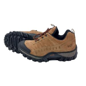 Tênis Adventure Couro Stronge Front Trekking Stop Boots R40- Marfim/Café