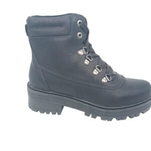 Bota Feminina Coturno Tratorado  Mooncity Preto