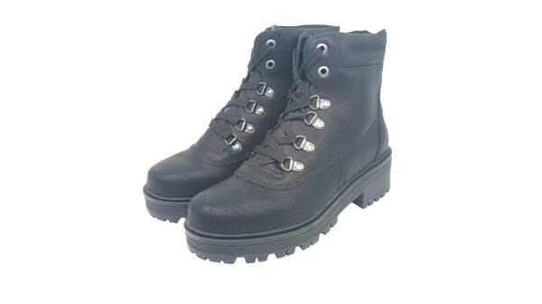 Bota Feminina Coturno Tratorado  Mooncity Preto