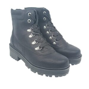 Bota Feminina Coturno Tratorado  Mooncity Preto