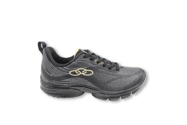 Tênis Olympikus  Celeste Feminino -Chumbo+Preto