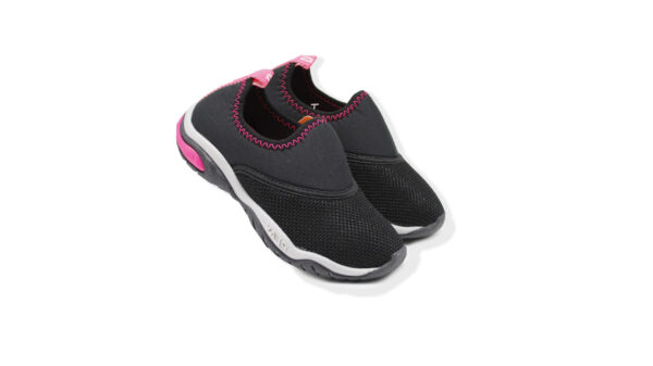 Tênis infantil Kidy Play Respi-tec preto/pink neon + brinquedo(moto) - Image 3
