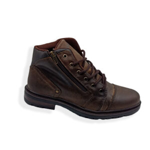 Bota Wonder Garagem Ziper 3129 - Marrom