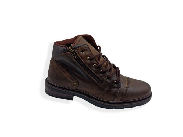 Bota Wonder Garagem Ziper 3129 - Marrom