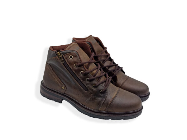 Bota Wonder Garagem Ziper 3129 - Marrom - Image 2