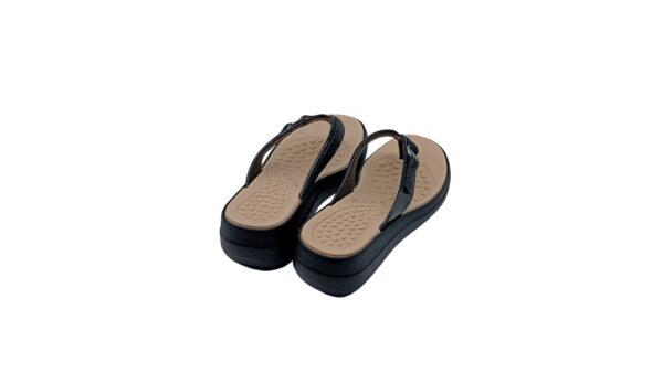 Tamanco Azaleia Lia Soft Care Feminino - Nude medio -preto bege - Image 7