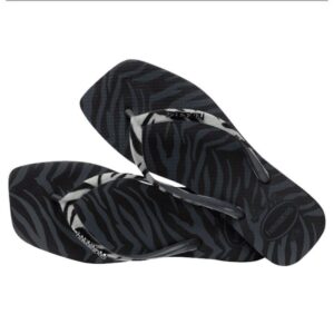 Chinelo Havaianas Slim Square Velvet-Preto adulto Feminino